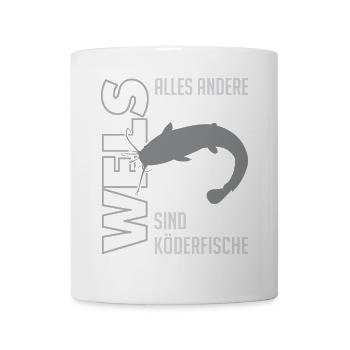 Wels angeln Waller fischen Sportfischen auf Wels - Tasse - Weiß - Vorne