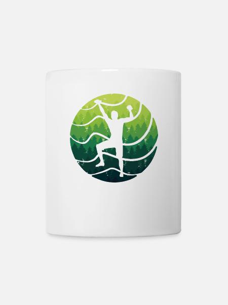 Klettern Freiklettern Kinder Jungen Bouldern - Tasse - Weiß
