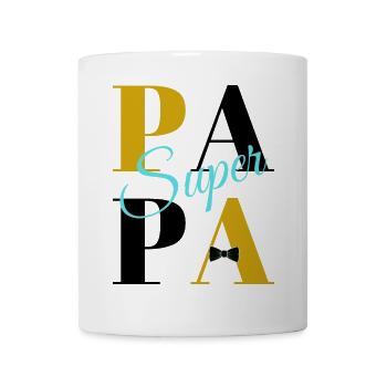 Super Papa - Tasse - Weiß - Vorne