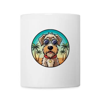 Weich beschichtete Wheaten Terrier Hunderasse Karikatur - Tasse - Weiß - Vorne
