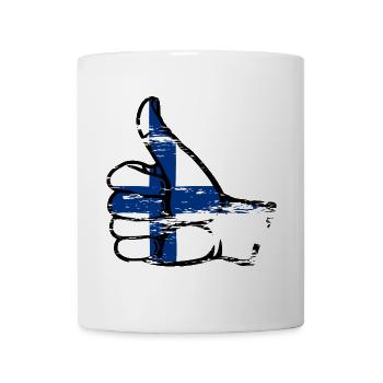 Finnland Flagge alles klar Symbol used - Tasse - Weiß - Vorne