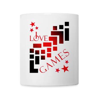 Gamer games - Tasse - Weiß - Vorne