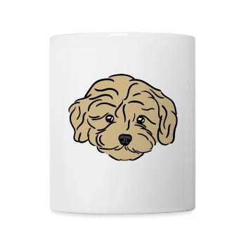 Doodle Puppy - Tasse - Weiß - Vorne