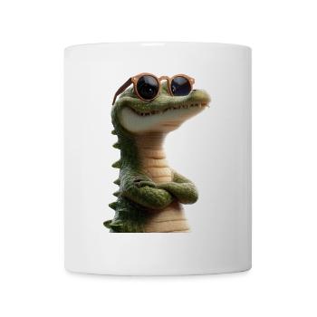Krokodil Alligator Reptilien Kroko Liebe Krokodile - Tasse - Weiß - Vorne