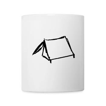 zelt - Tasse - Weiß - Vorne