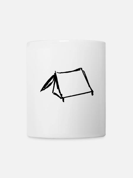 zelt - Tasse - Weiß
