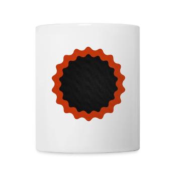 Fahrrad Flicken rund - Tasse - Weiß - Vorne