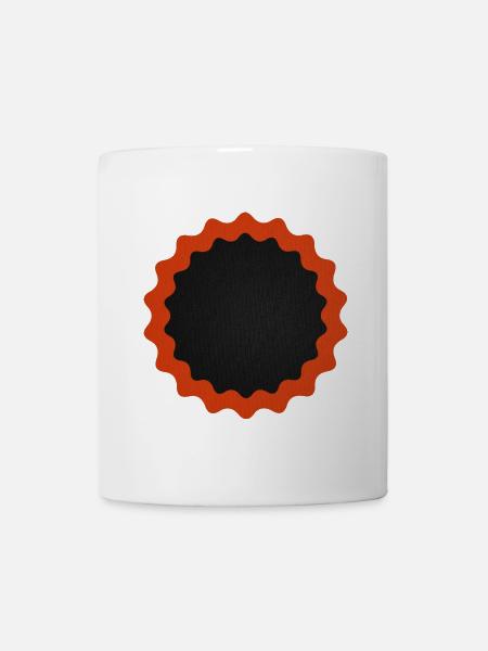 Fahrrad Flicken rund - Tasse - Weiß