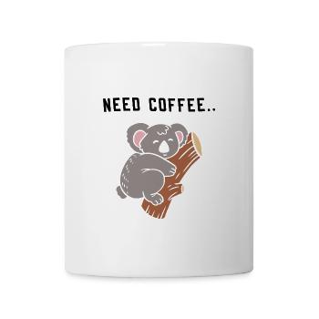 Kaffee Spruch Koalabär - Tasse - Weiß - Vorne