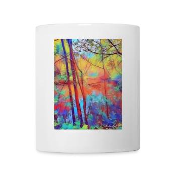 Der Teich mit dem toten Baum - Tasse - Weiß - Vorne