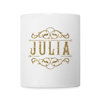 Julia gold - Tasse - Weiß - Vorne