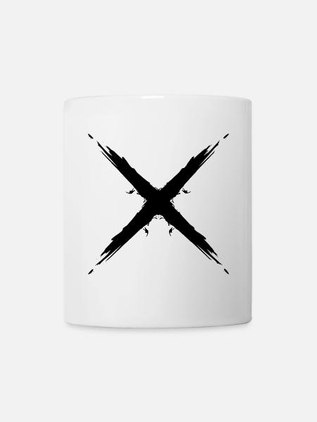 Kreuz Design Vektor Plus Neu Symbol - Tasse - Weiß