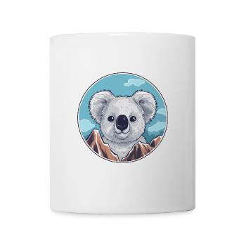 Koala Aquarell Karikatur Kawaii Haustier Tier Farbefu - Tasse - Weiß - Vorne