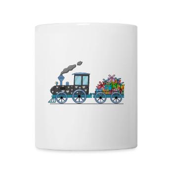 Children's train railway with trailer - Mug - white - Front