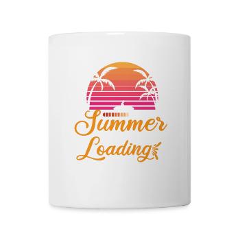 Die Sommerferien werden geladen 2025 - Tasse - Weiß - Vorne