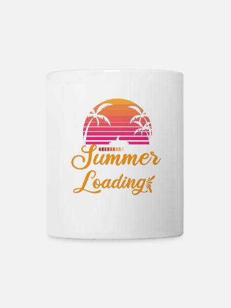 Die Sommerferien werden geladen 2025 - Tasse - Weiß