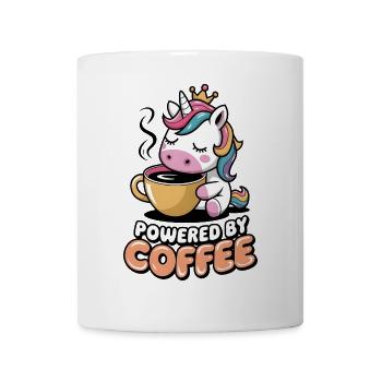 Propulsé par le café - Mug blanc - blanc - Devant