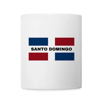 Ville de Saint-Domingue en République dominicaine Drapeau - Mug blanc - blanc - Devant