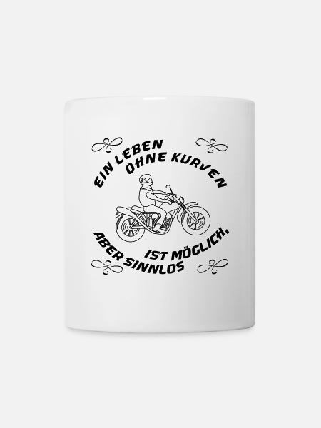 leben ohne kurven - Tasse - Weiß