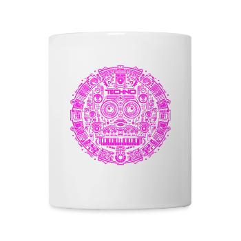 Techno Music Logo - Mug - white - Front