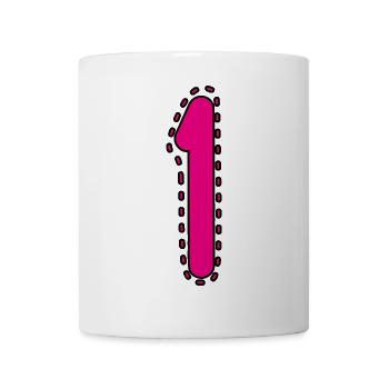 1. 1 JAHR. 1. JAHRESTAG. 1 JAHR GEBURTSTAG - Tasse - Weiß - Vorne