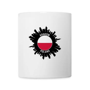 Krakau Skyline Polen Flagge Reise Souvenir - Tasse - Weiß - Vorne