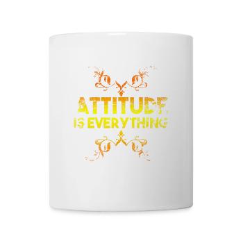 Attitude Is Everything - Tasse - Weiß - Vorne