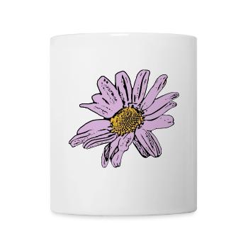 Blume pastell Blume Blumen pastell Blumen flieder - Tasse - Weiß - Vorne
