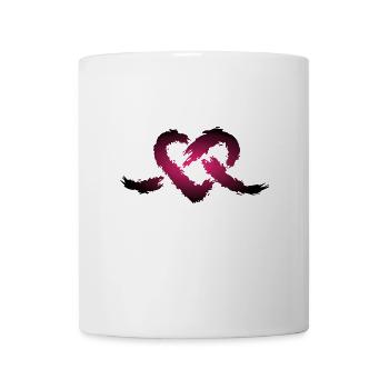 Herz Knoten - Tasse - Weiß - Vorne