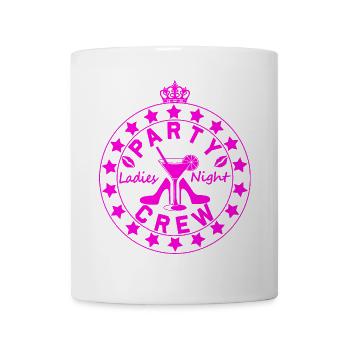 Ladies Night Party Crew Logo - Mug - white - Front