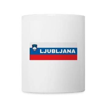 Ljubljana City dans le drapeau slovène - Mug blanc - blanc - Devant