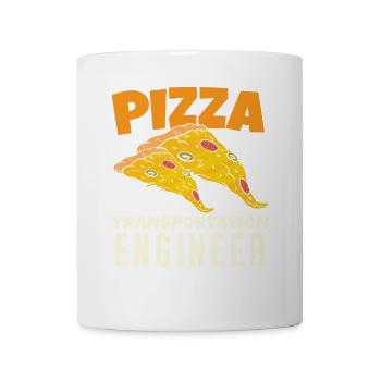 Pizza Transport Engineer - Tasse - Weiß - Vorne