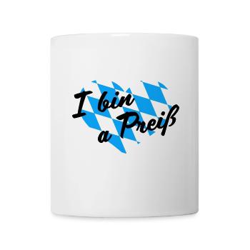- I bin a Preiß - Tasse - Weiß - Vorne