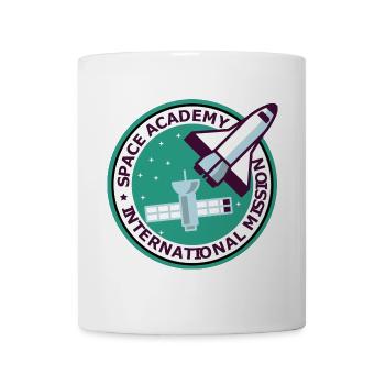 "Vintage Space Academy International" - Tasse - Weiß - Vorne