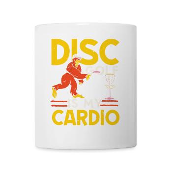 Scheibengolf ist mein Kardiotraining Freizeit-Werf - Tasse - Weiß - Vorne