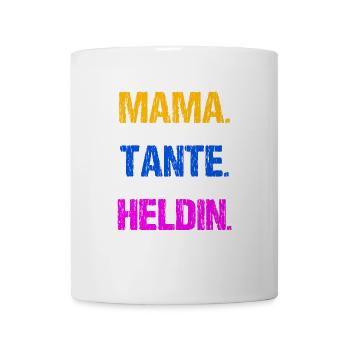 Vintage Tante Patentante Heldin Geschenk - Tasse - Weiß - Vorne