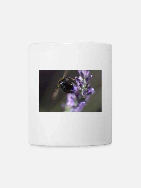 Biene lavendel Lavendelblüte - Tasse - Weiß