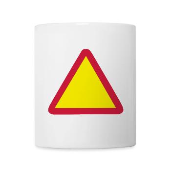 blanco schild - Tasse - Weiß - Vorne