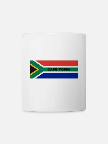 Cape Town City in South African Flag - Mug - white