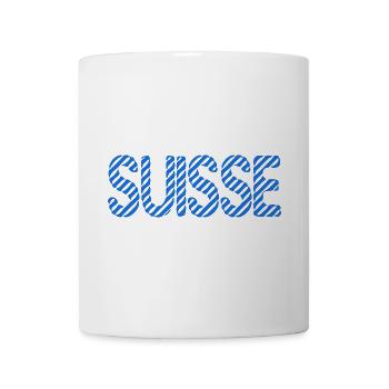 SUISSE. HUMOUR. PAYS. DRAPEAU - Mug blanc - blanc - Devant