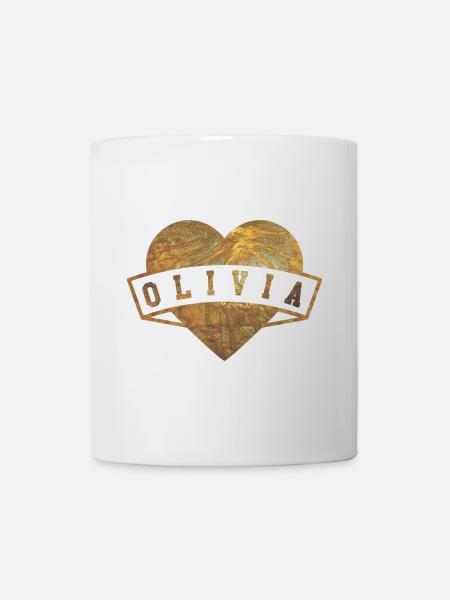 Olivia Herzen Gold - Tasse - Weiß