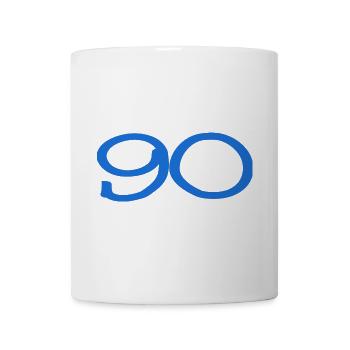 90. 90 JAHRE. 90-JÄHRIGES JUBILÄUM. 90-JÄHRIGES JUBILÄUM. - Tasse - Weiß - Vorne