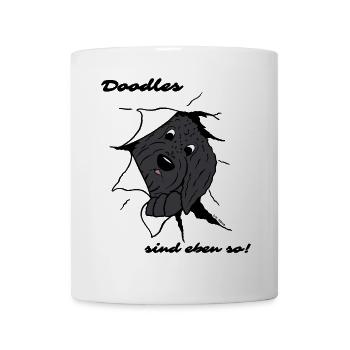 Doodles sind eben so! - Tasse - Weiß - Vorne