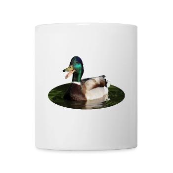 Stockente Ente - Tasse - Weiß - Vorne