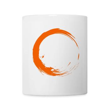 Kreis Bürste Design Neu Geschenk Vektor Form - Tasse - Weiß - Vorne