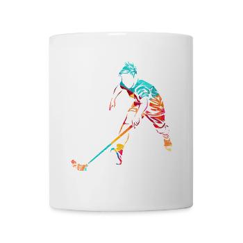 Wachsamer Floorball Schlussmann - Tasse - Weiß - Vorne