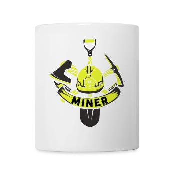 Unermüdlicher Bergmann Stollenbau - Tasse - Weiß - Vorne