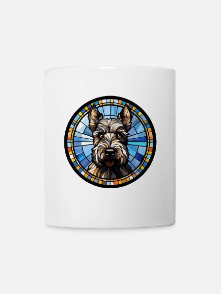 Schottischer Terrier Hunderasse Aquarellglas - Tasse - Weiß