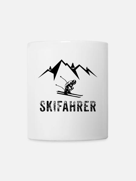 Skifahrer Skifahren - Tasse - Weiß