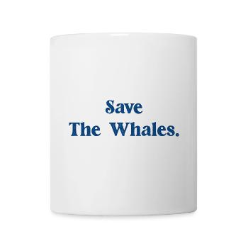 Rettet die Wale - Tasse - Weiß - Vorne